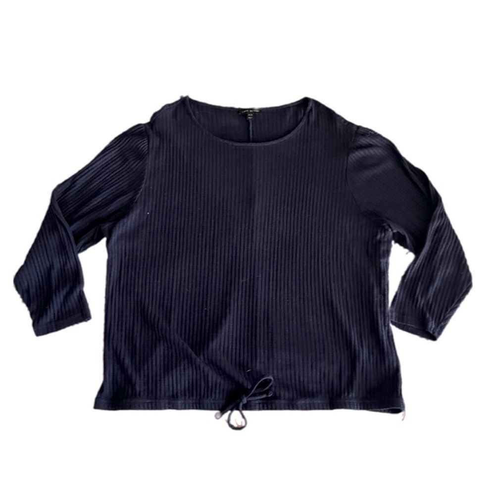 Lane Bryant ribbed knit elastic waist top